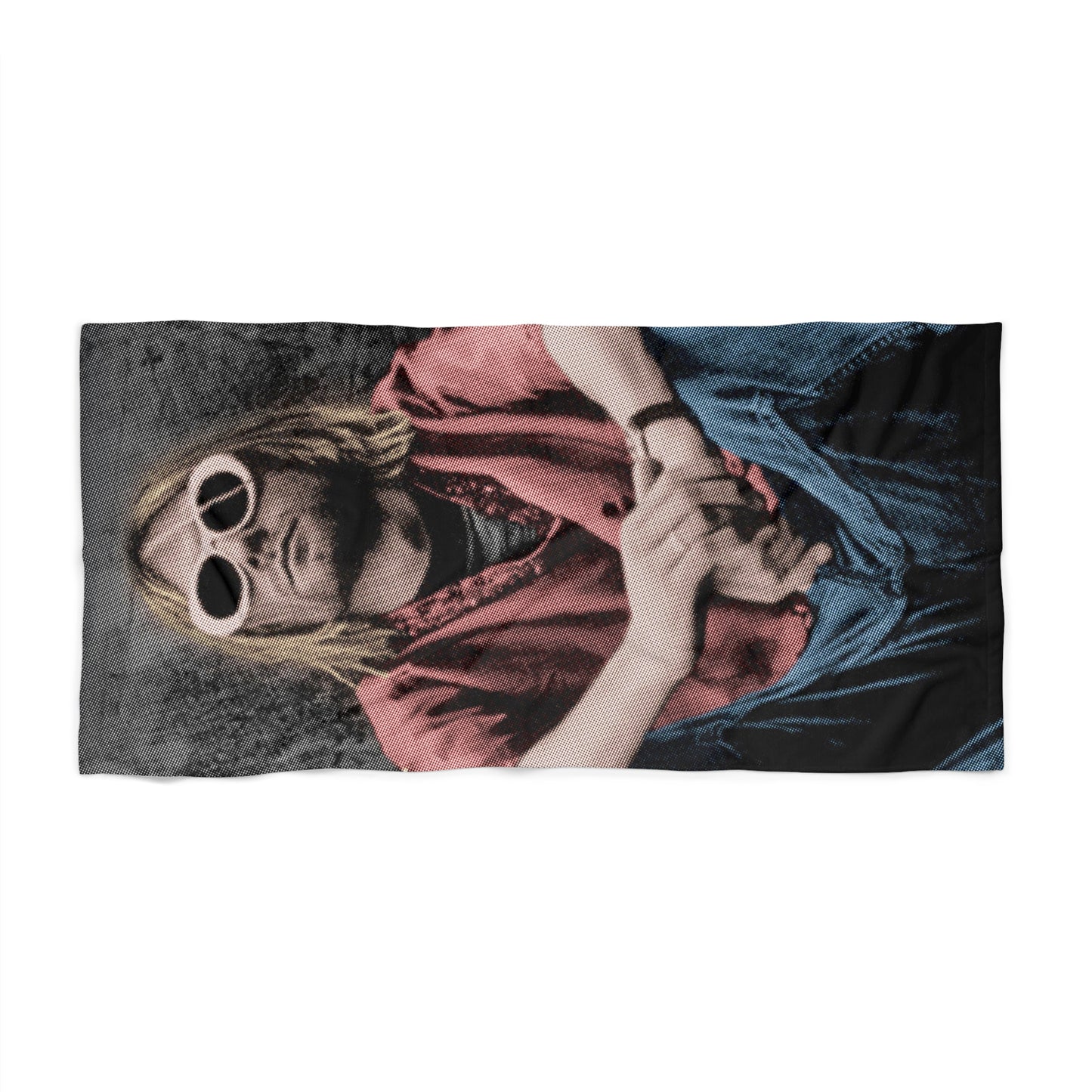 Kurt Cobain Retro Beach Towel