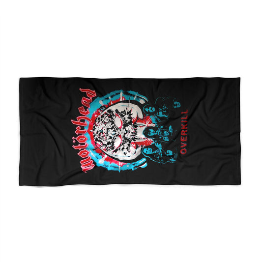 Motorhead Beach Towel - Skull Design for Music Lovers, Pool Days, Festival Fun, Summer Vibes, Gift for Metal Fans