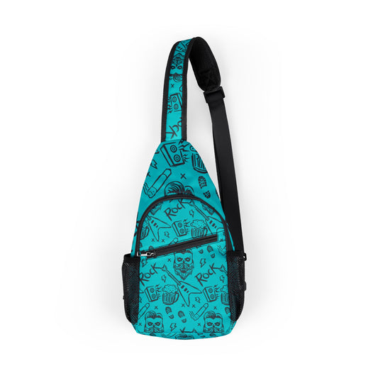 Rock & Roll AOP Chest Bag