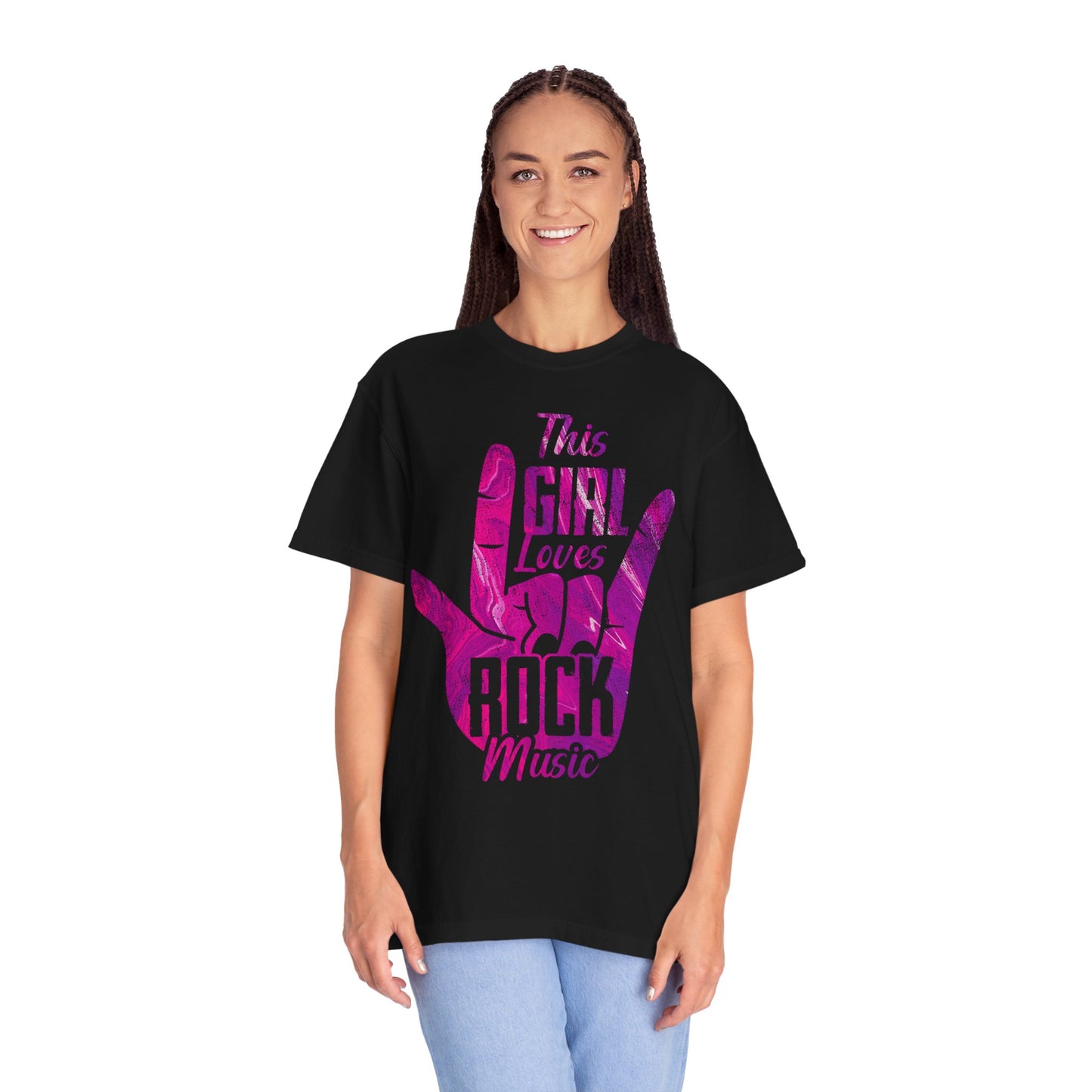 Rock Music Lover T-Shirt, Unisex Garment-Dyed Tees, Perfect Gift for Musicians, Concerts, Rock Fans, Music Festivals