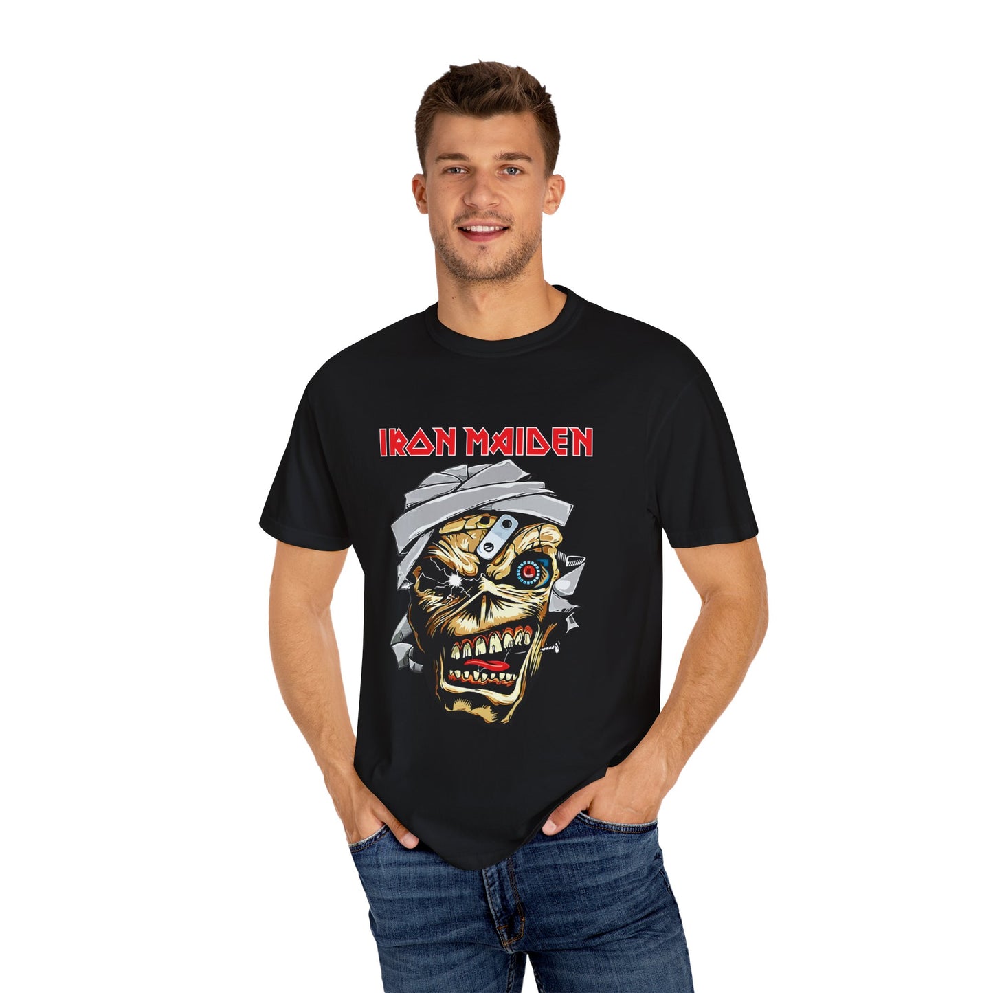 Iron Maiden Vintage Unisex T-Shirt, Band Tee, Music Merchandise, Rock Apparel, Edgy Fashion, Gift for Music Lovers