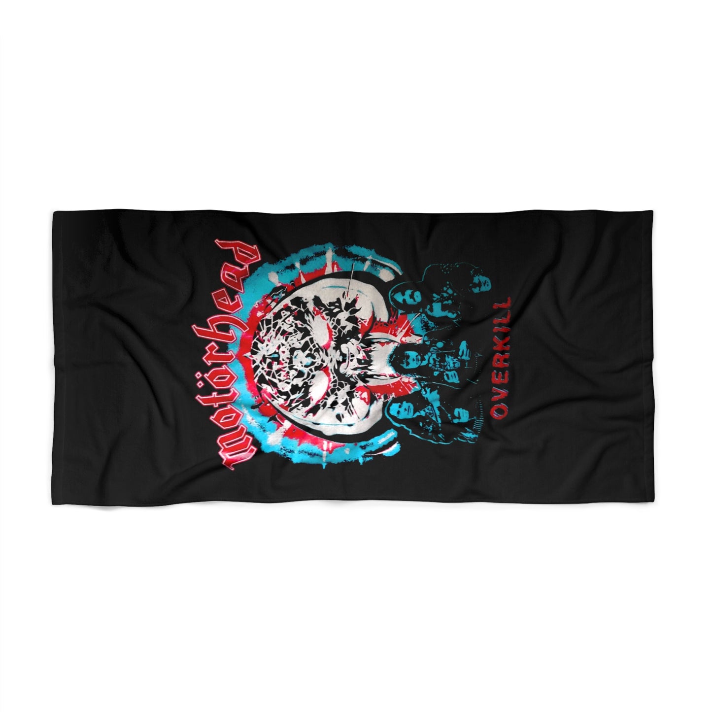 Motorhead Beach Towel - Skull Design for Music Lovers, Pool Days, Festival Fun, Summer Vibes, Gift for Metal Fans