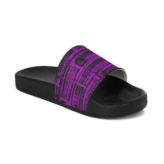 Chic Purple Slide Sandals for Women, Beach Footwear, Casual Slides, Summer Style, Relaxed Comfort, Poolside Must-Have