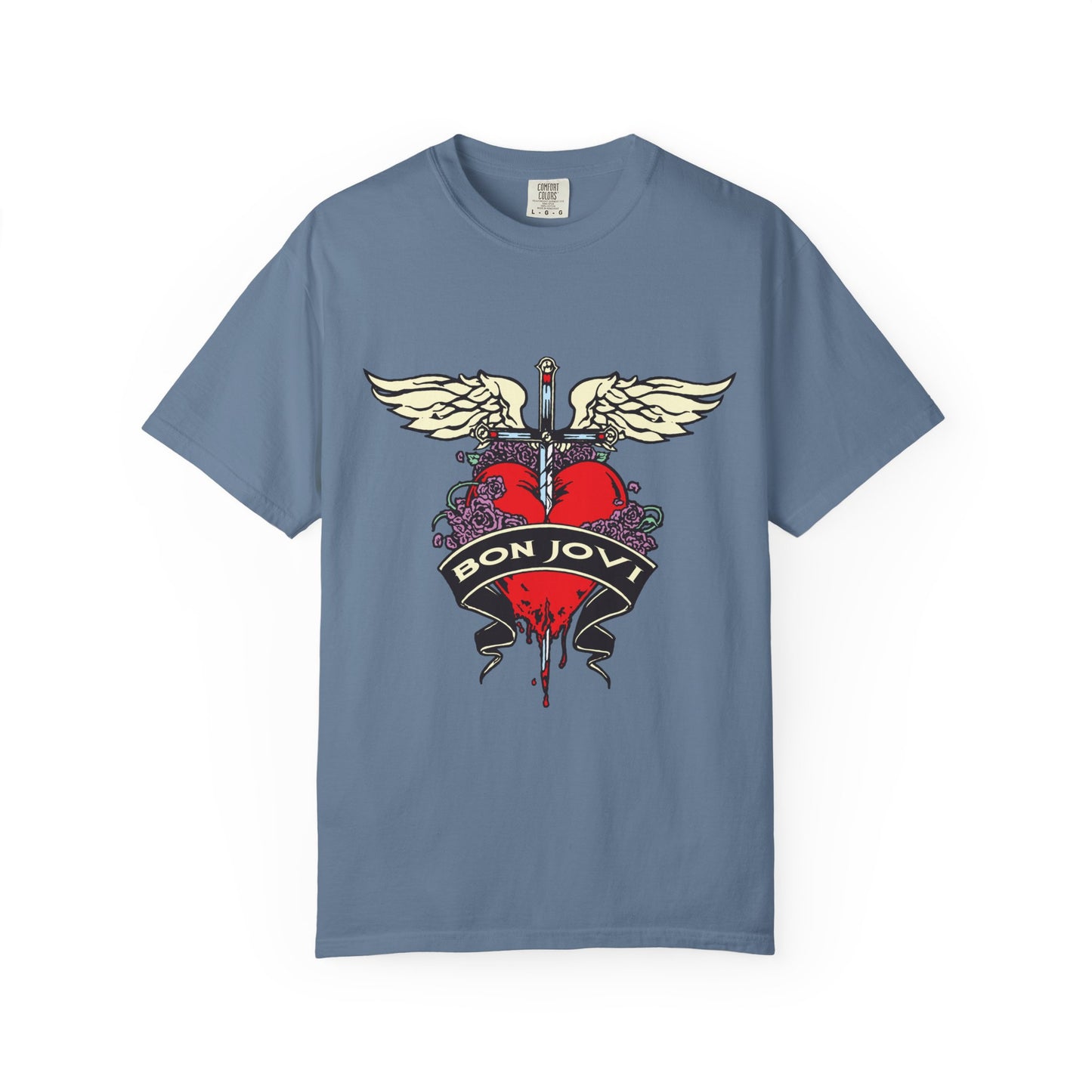 Rock-Inspired Unisex Garment-Dyed T-Shirt, Vintage Band Tee, Perfect for Concerts, Gift for Music Lovers, Casual Outing Wear