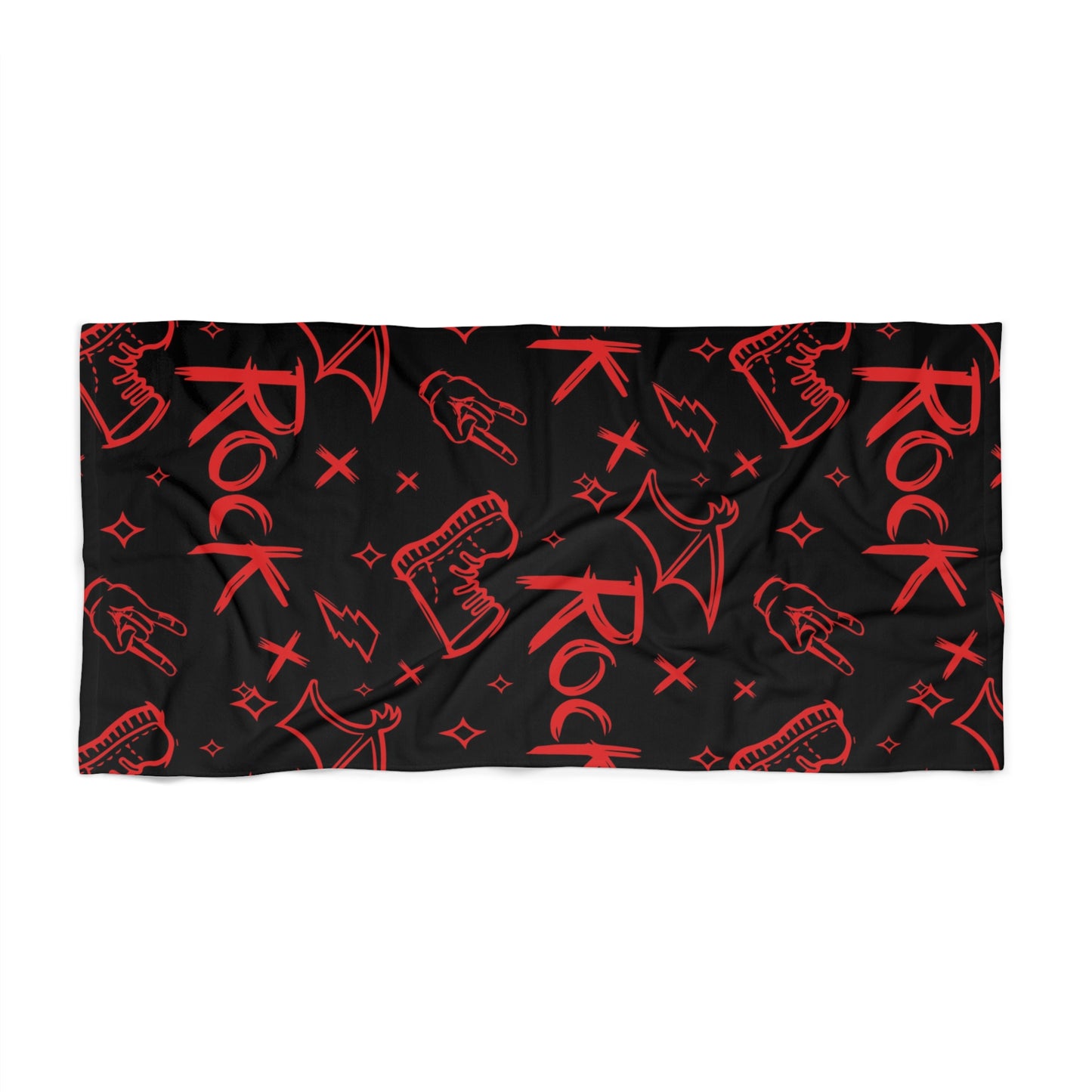 Rock & Roll Beach Towel