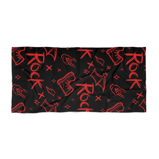 Rock & Roll Beach Towel