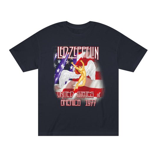 Classic Rock Tee with Led Zeppelin Design