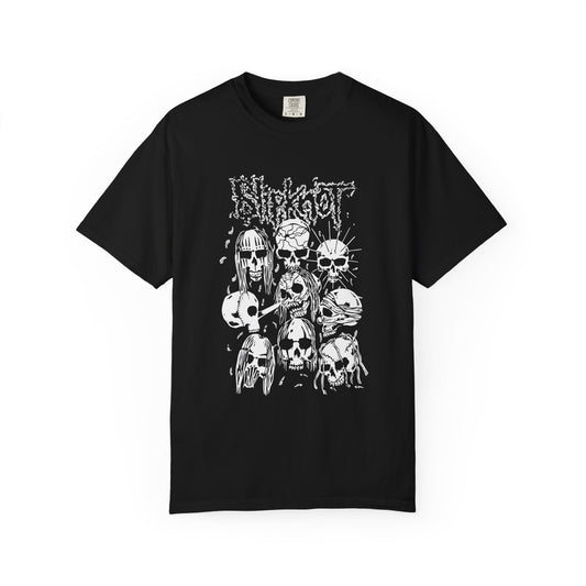 Skull Art Unisex T-Shirt - Edgy Graphic Tee for Music Lovers, Alternative Fashion, Band Merch, Gift for Rock Fans, Halloween Style