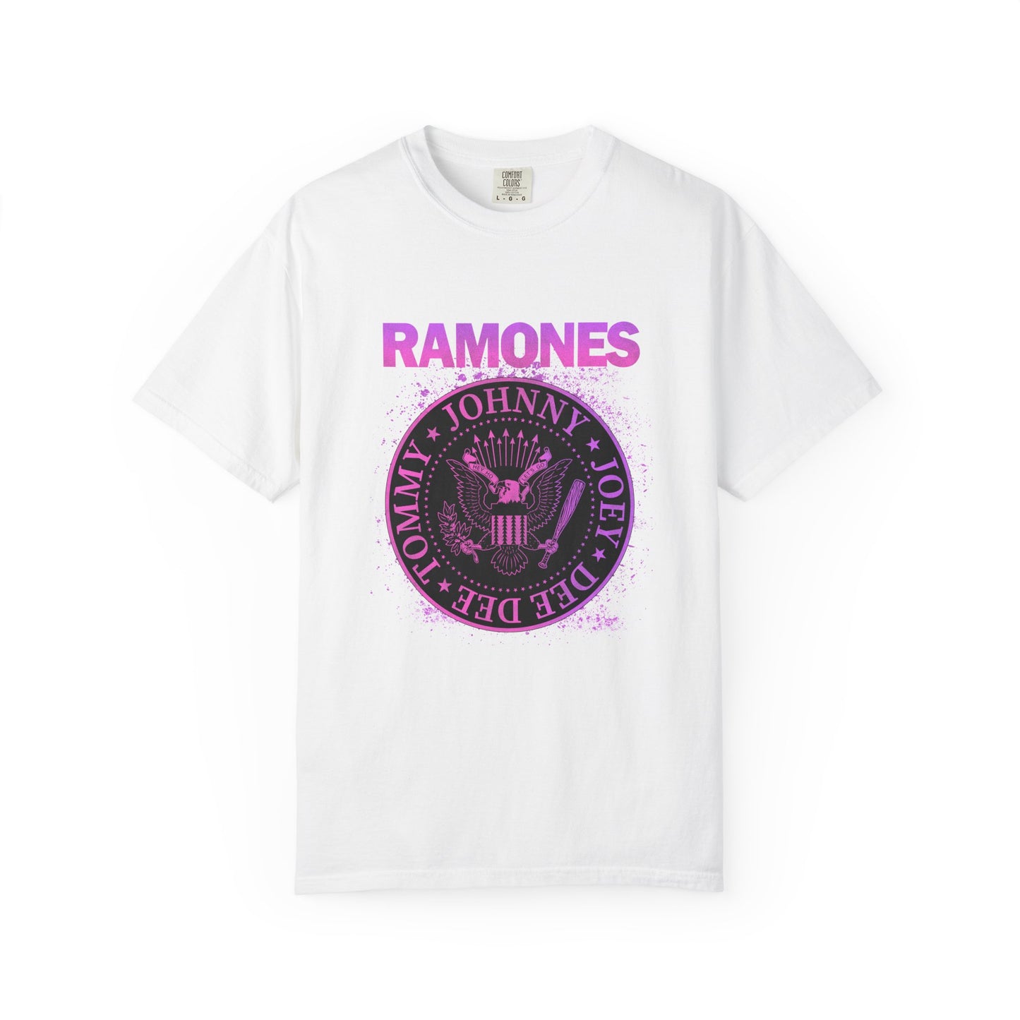 Vintage Ramones Inspired Unisex Garment-Dyed T-shirt, Rock Band Tee, Music Lover Gift, Casual Wear, Concert Shirt, Grunge Style
