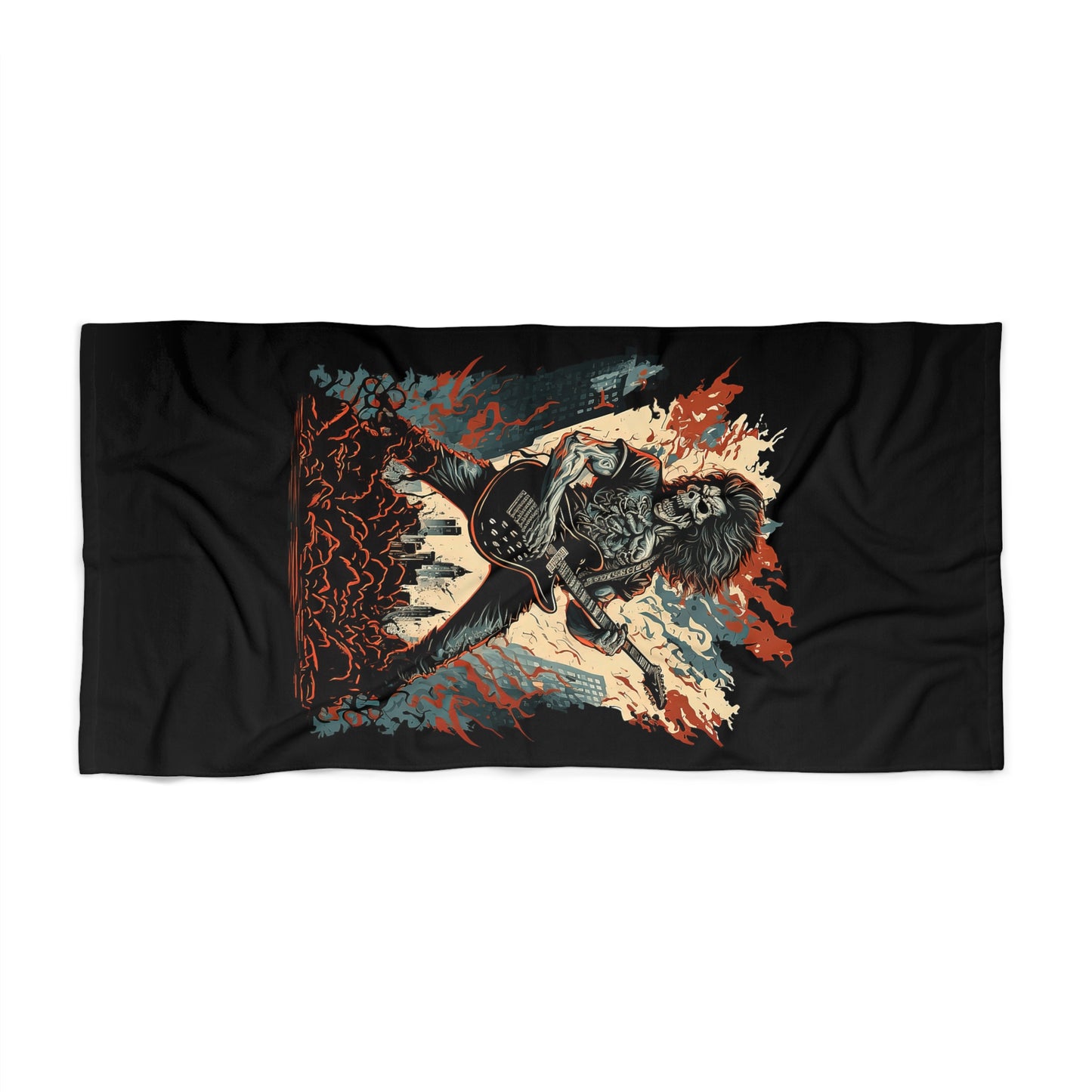Rock and Roll Beach Towel