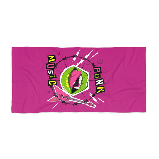 Punk Rock Beach Towel