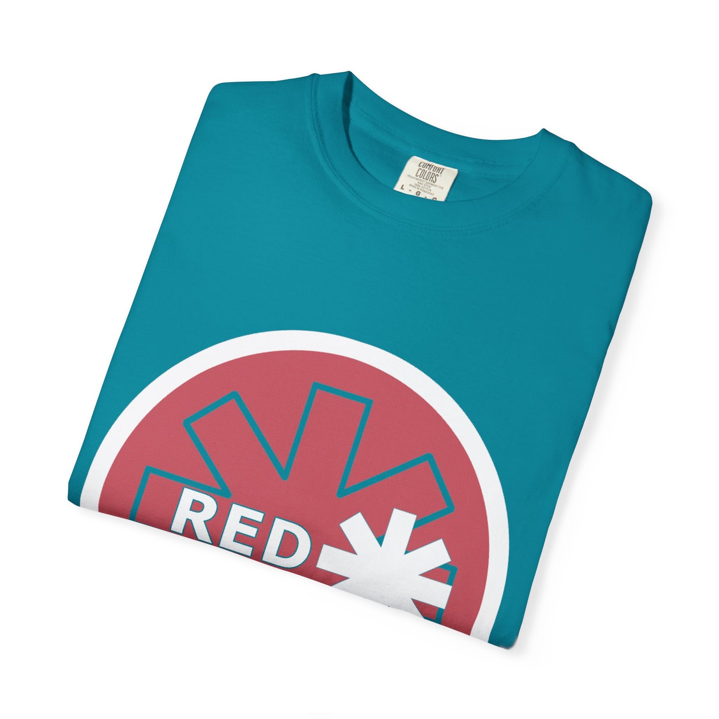 Vibrant Unisex T-Shirt with Red Star Design