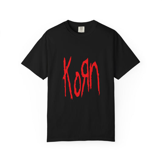 Korn Unisex Garment-Dyed T-shirt, Band Tee, Rock Music Shirt, Casual Wear, Gift for Music Lovers, Festival Apparel