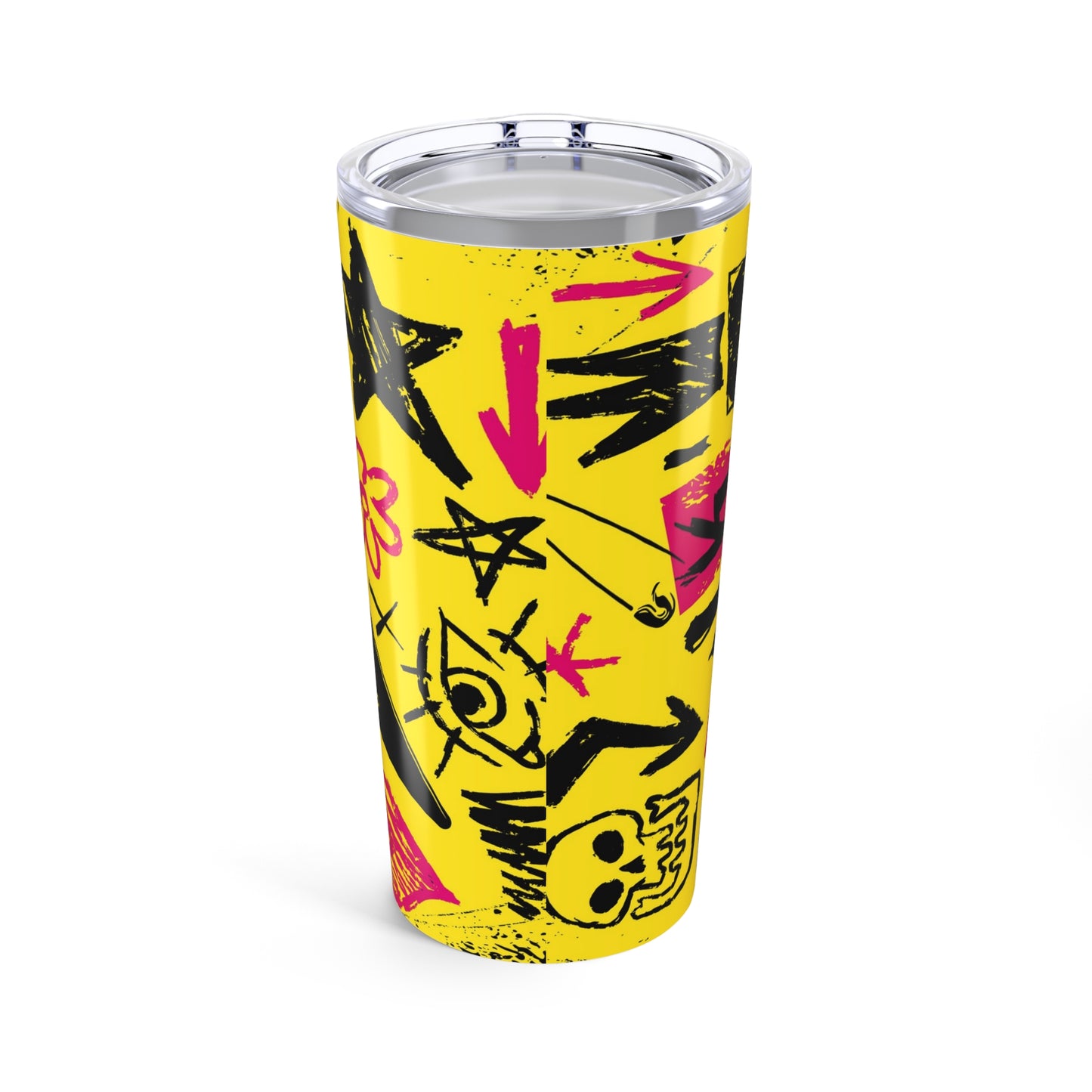 Vibrant Graffiti Tumbler, Rocker Travel Mug, 20oz Insulated Cup for Music Lovers, Gift for Her, Cool Drinkware for Concerts