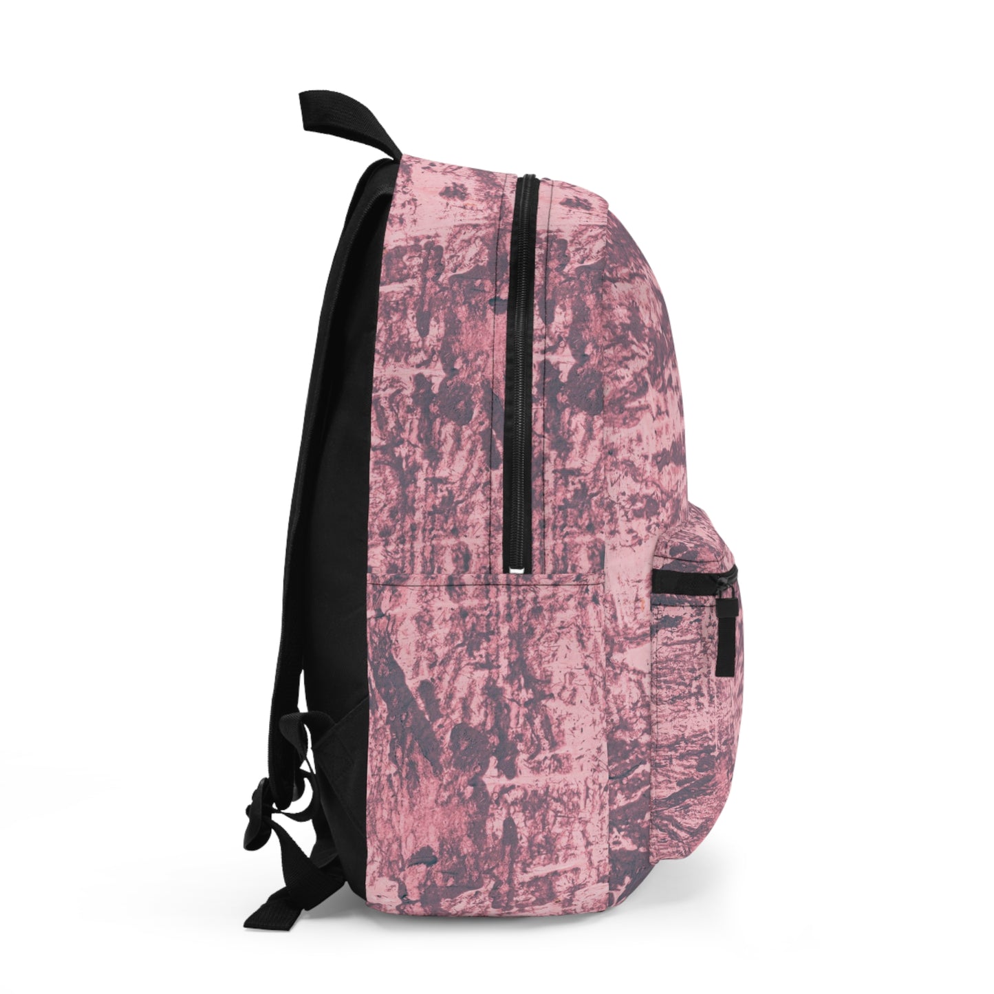 Trendy Pink Marble Backpack, Stylish School Bag, Casual Travel Pack, Unique Gift for Students, Fashionable Daily Use