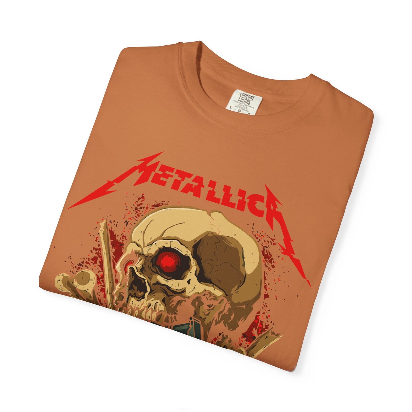 Metallica Skull Graphic T-Shirt, Vintage Rock Tee, Music Lover Gift, Unisex Shirt, Concert Apparel, Gift for Him/Her