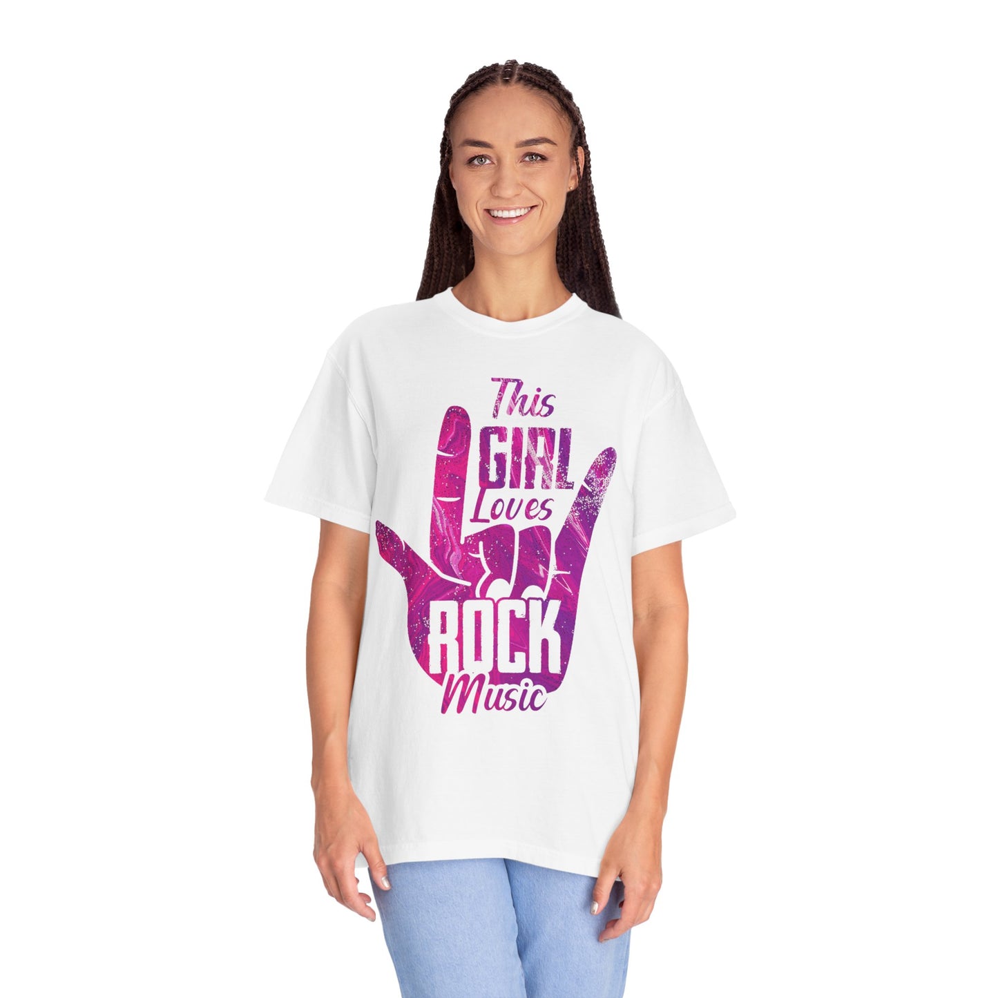 Rock Music Lover T-Shirt, Unisex Garment-Dyed Tees, Perfect Gift for Musicians, Concerts, Rock Fans, Music Festivals