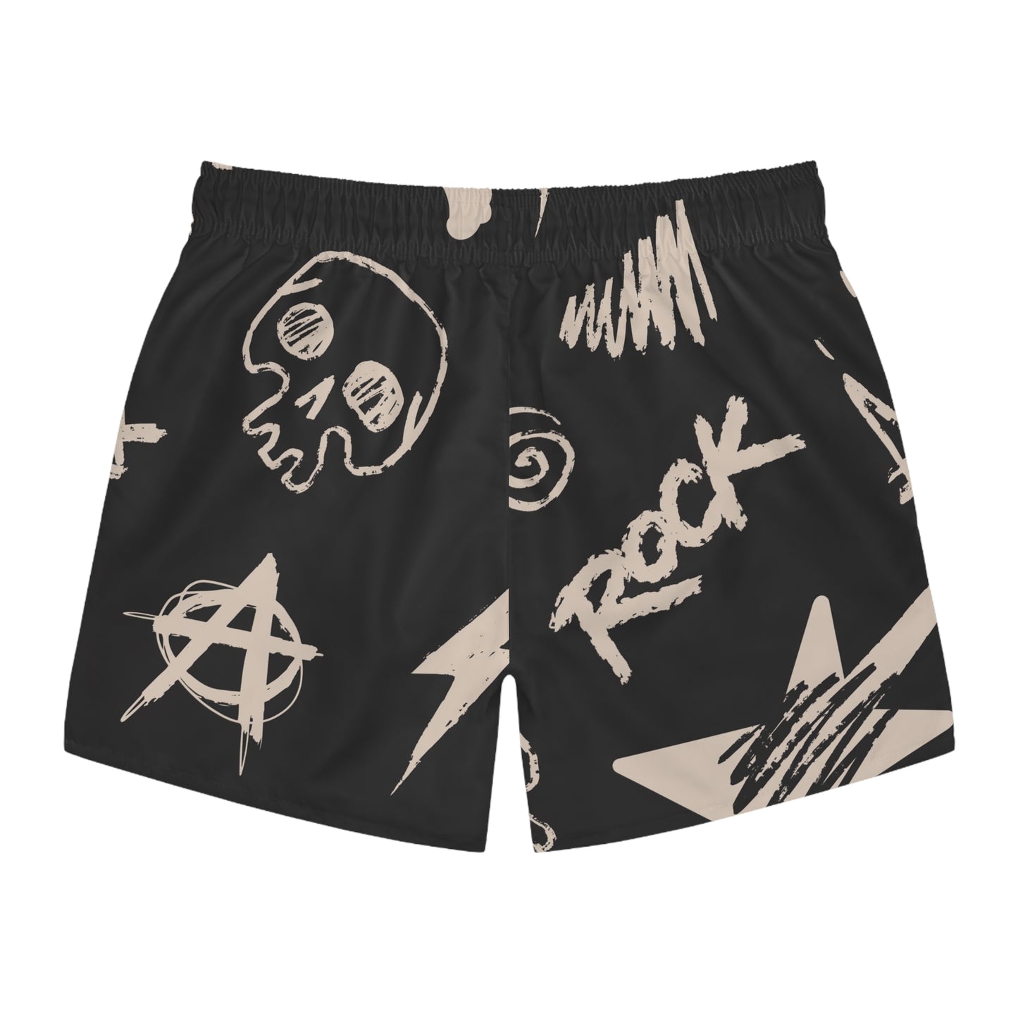 Rockin' Swim Trunks | Edgy Summer Swimwear, Beach Wear, Pool Party Attire, Festival Fashion, Vacation Essentials