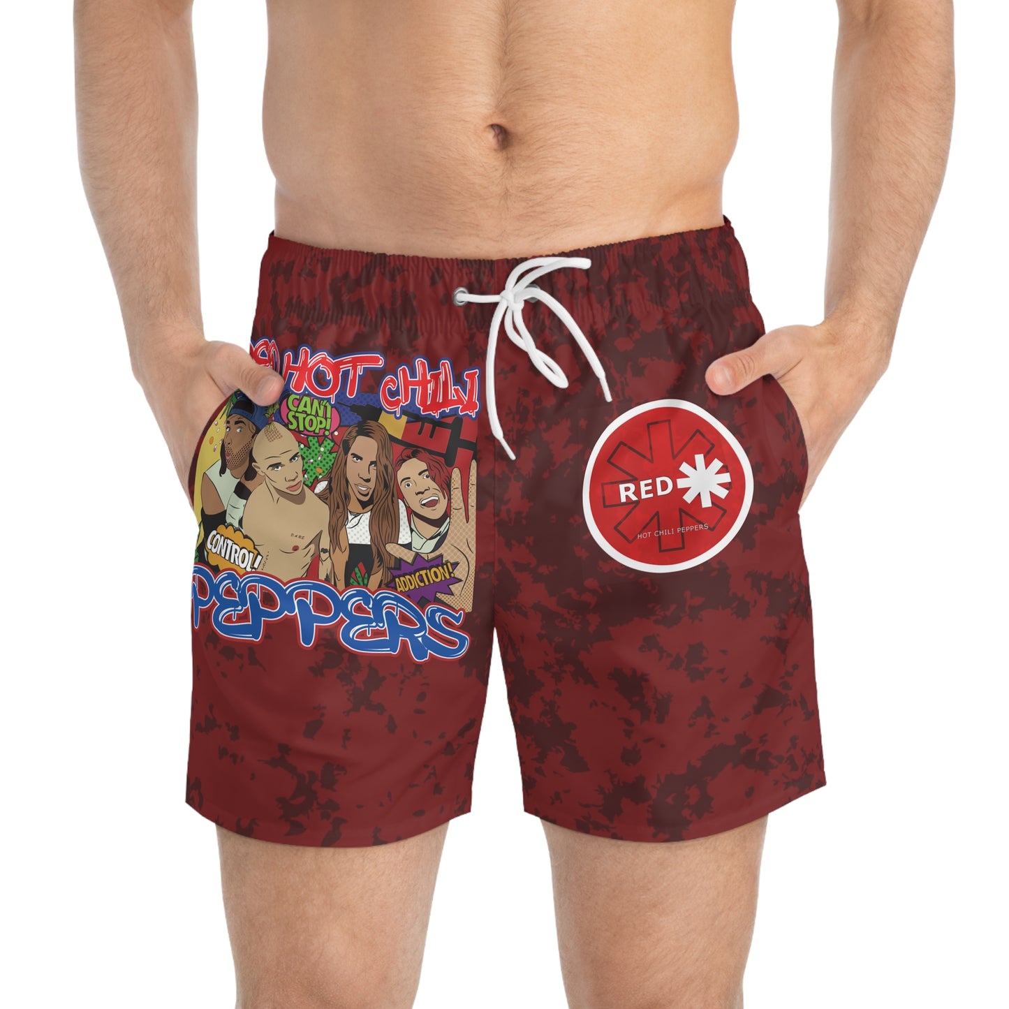 Vibrant Swim Trunks, Beachwear for Summer, Vacation Ready, Fun Swim Shorts, Poolside Essentials, Gift for Him
