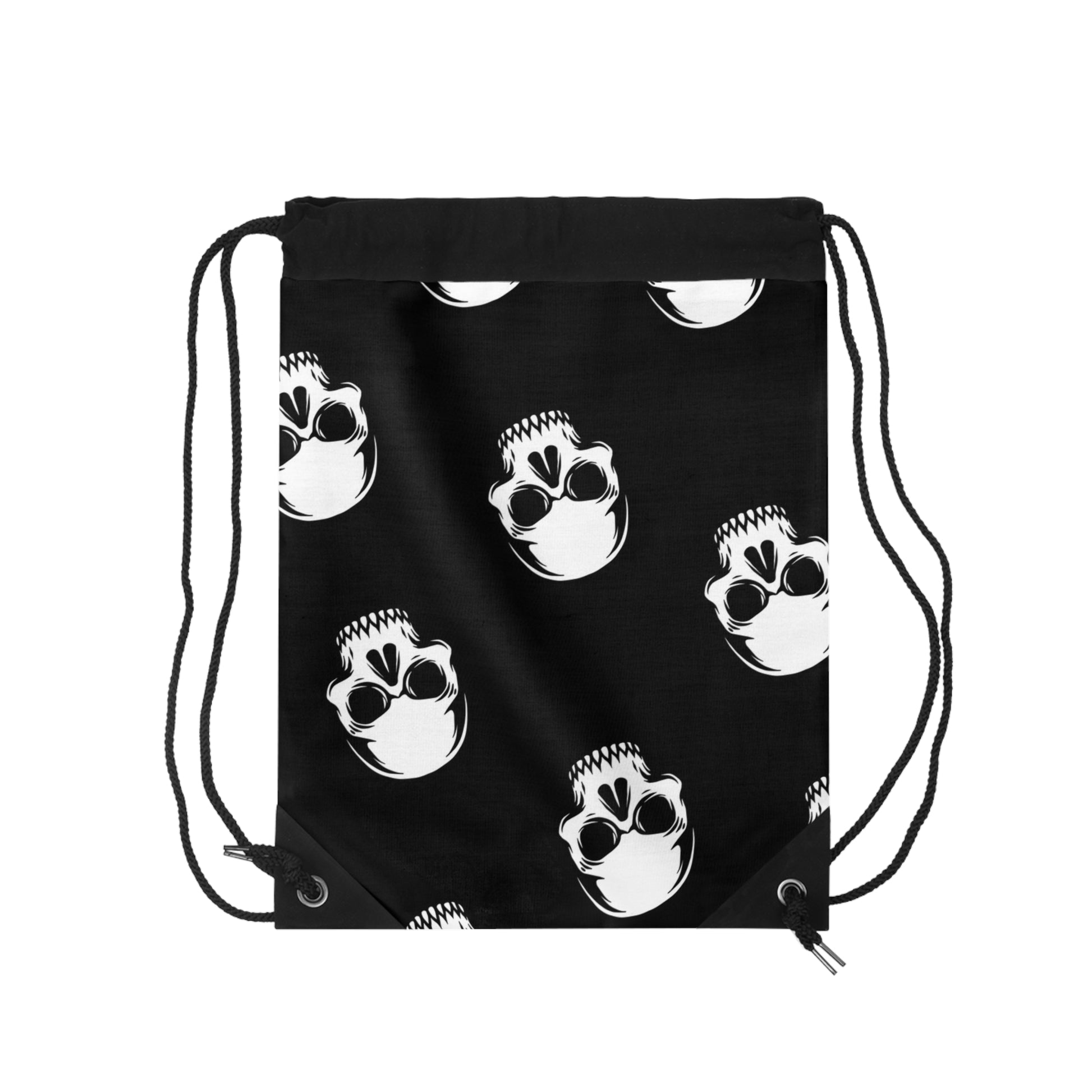 Gothic Skull Drawstring Bag