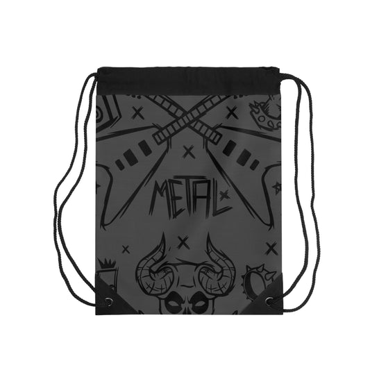 Metal Music Drawstring Bag