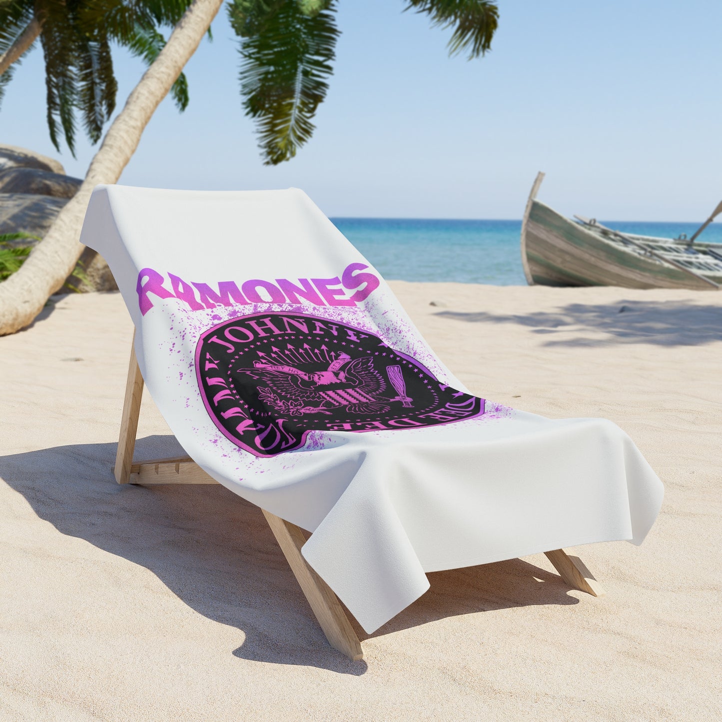 Ramones Beach Towel | Vintage Rock Towels | Summer Fun | Gift for Music Lovers | Poolside Essentials | Beach Accessories | Concert Goer Gift