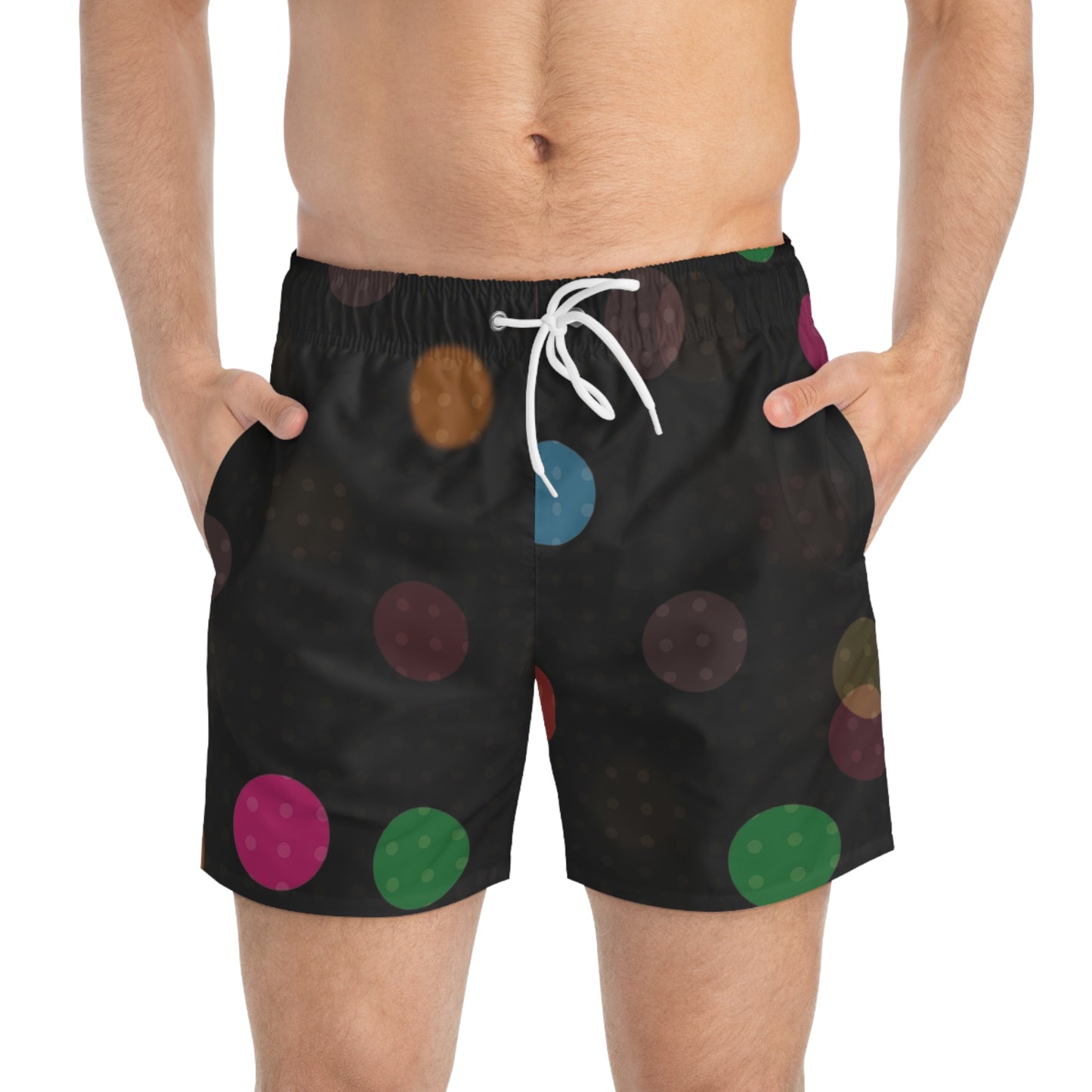 Colorful Polka Dot Swim Trunks Beachwear