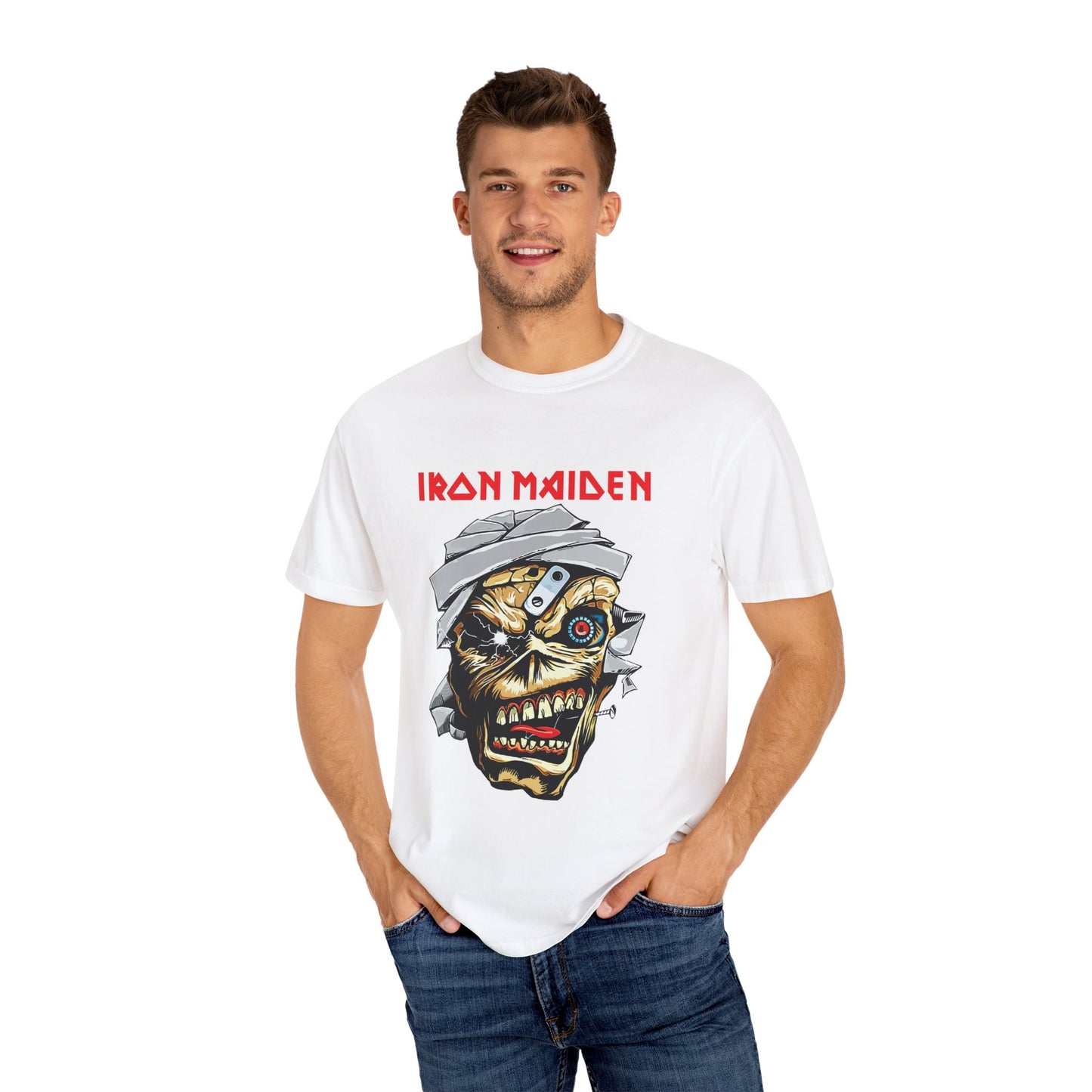Iron Maiden Vintage Unisex T-Shirt, Band Tee, Music Merchandise, Rock Apparel, Edgy Fashion, Gift for Music Lovers