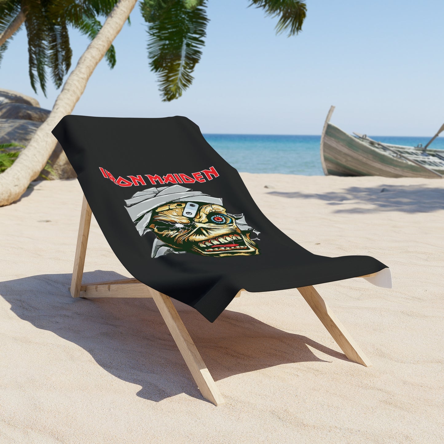 Iron Maiden Beach Towel - Perfect for Rock Lovers, Pool Parties, Concerts & Summer Vibes, Metal Fan Gift, Music Festival Accessory