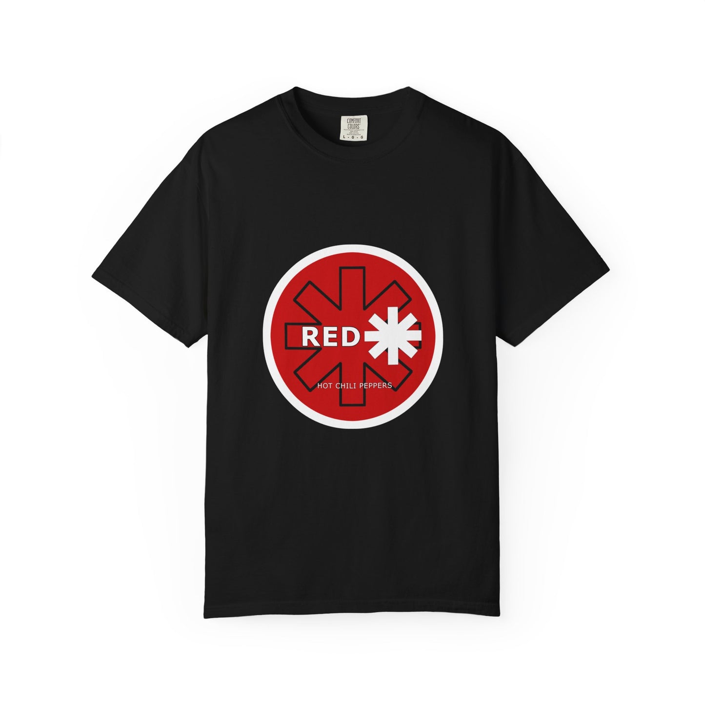 Unisex Garment-Dyed T-Shirt with Retro Red Snowflake Design, Casual Wear, Streetwear, Gift for Him/Her, Summer Essentials, Festival Fashion