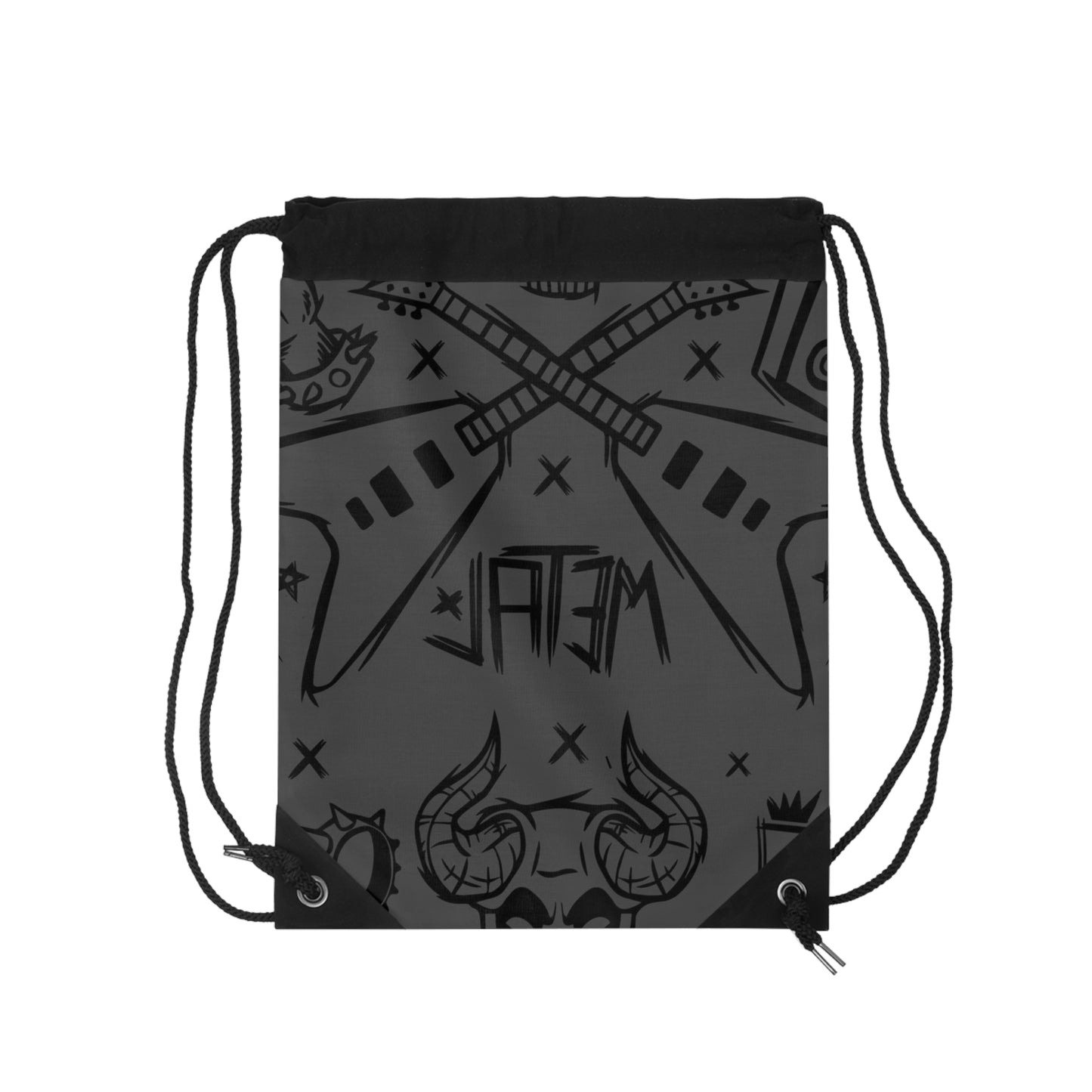 Metal Music Drawstring Bag