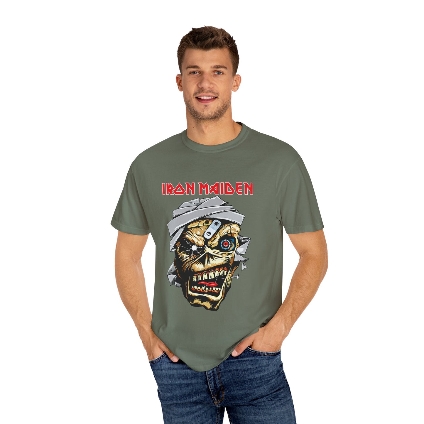 Iron Maiden Vintage Unisex T-Shirt, Band Tee, Music Merchandise, Rock Apparel, Edgy Fashion, Gift for Music Lovers