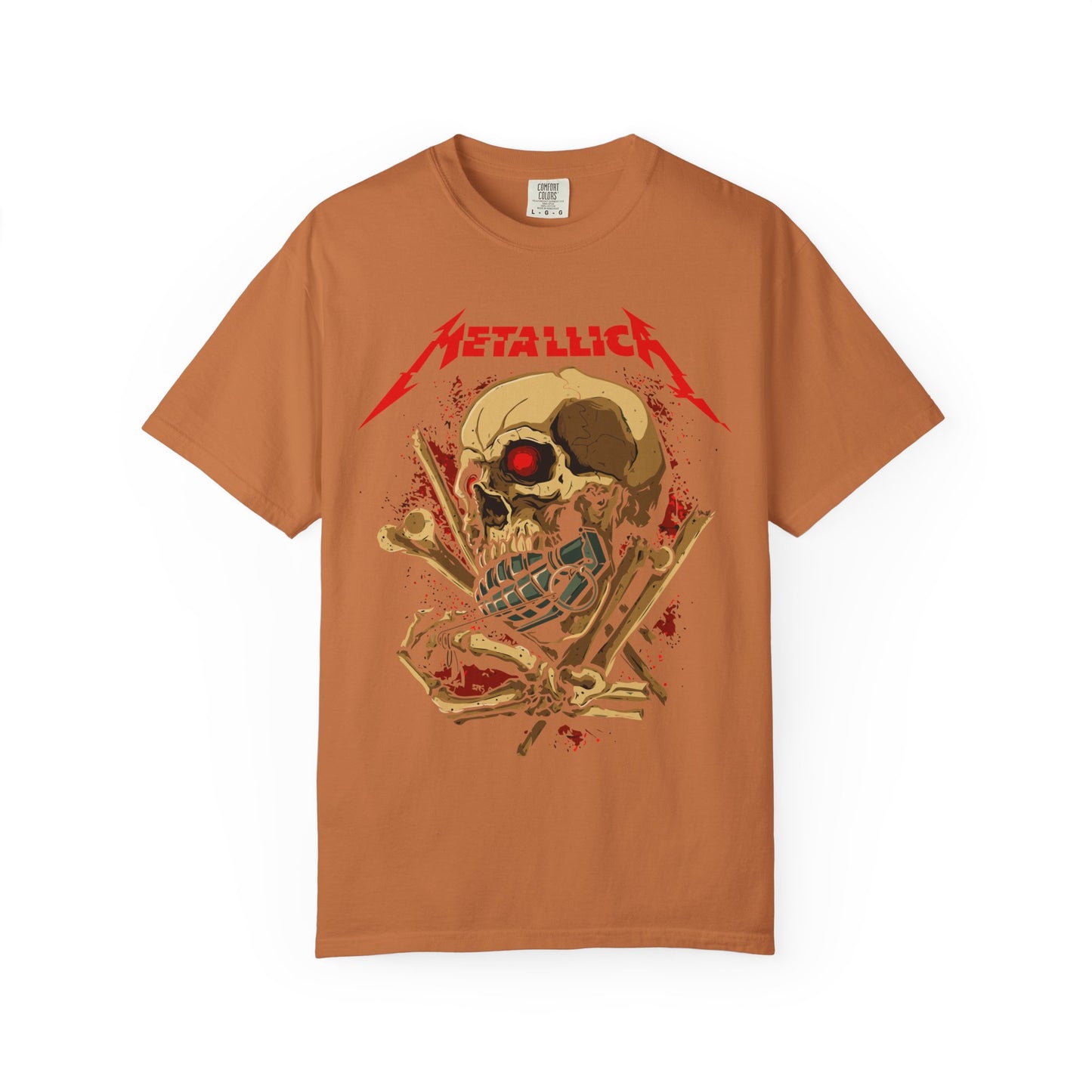 Metallica Skull Graphic T-Shirt, Vintage Rock Tee, Music Lover Gift, Unisex Shirt, Concert Apparel, Gift for Him/Her