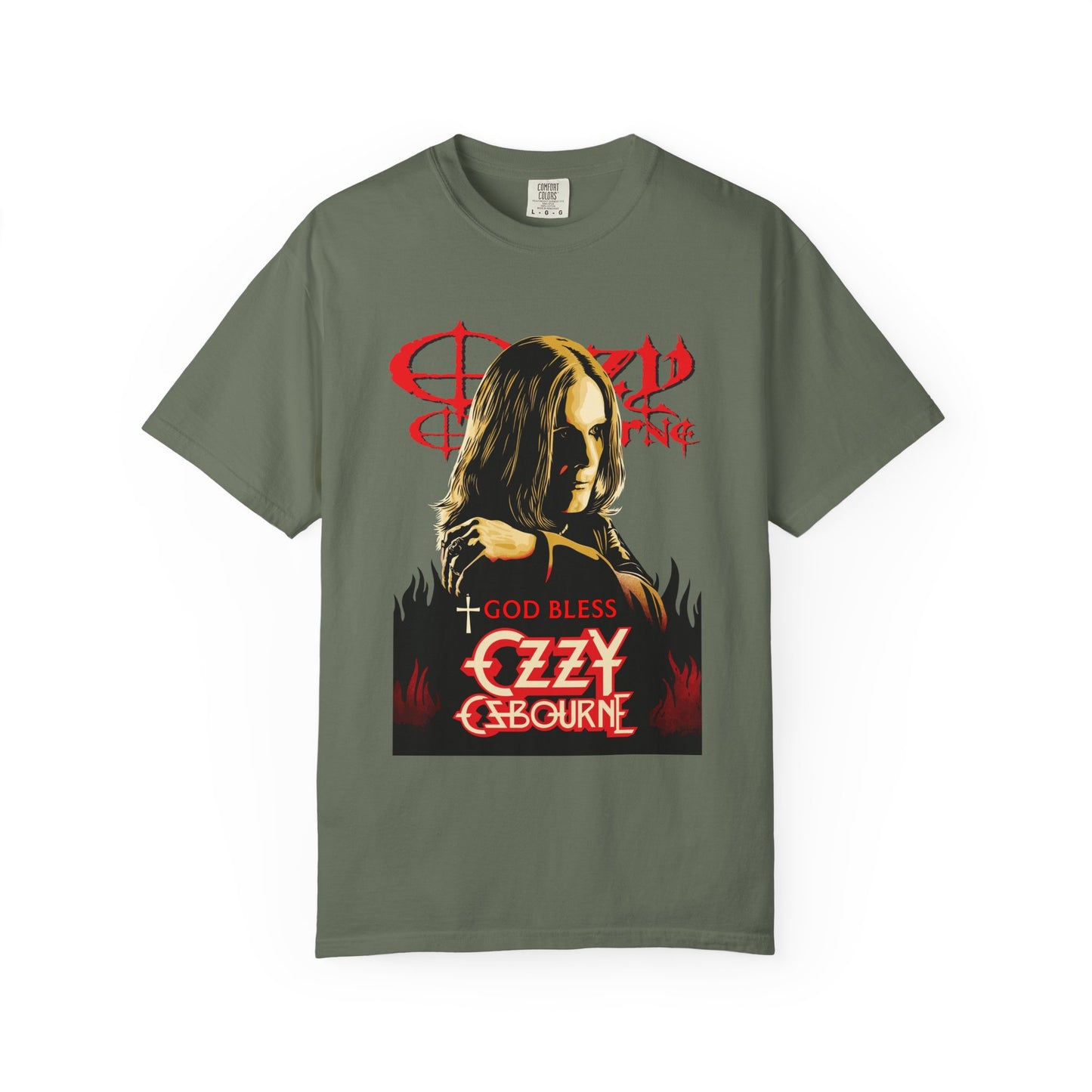 Unisex Garment-Dyed T-shirt featuring God Bless Ozzy Osbourne, Vintage Rock Tee, Music Lover Gift, Comfortable Casual Wear, Perfect [...]